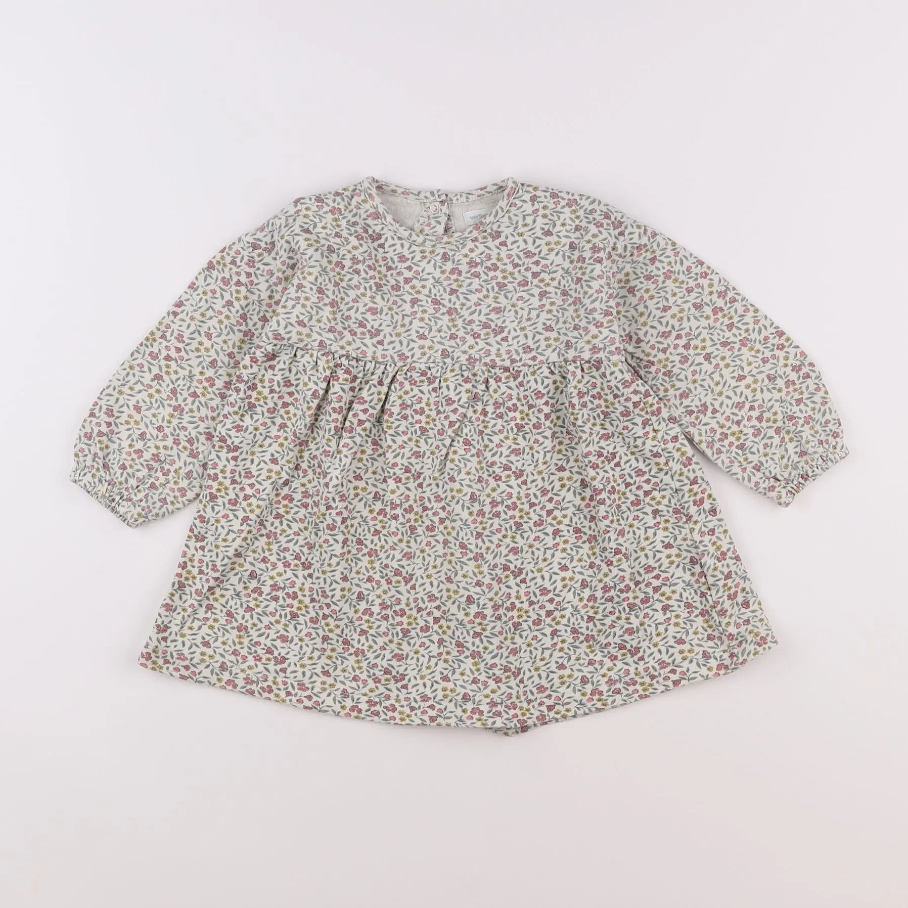 Vertbaudet - robe beige - 18 mois