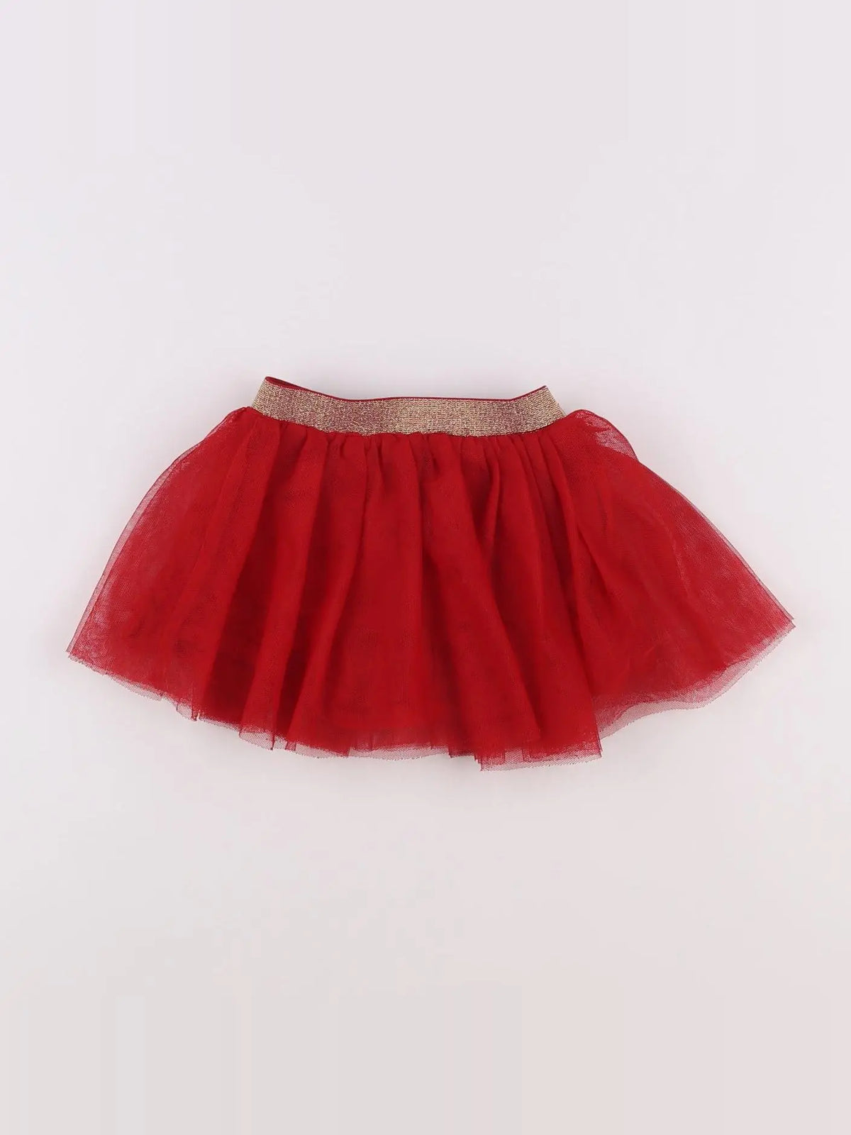 Vertbaudet - jupe rouge - 18 mois