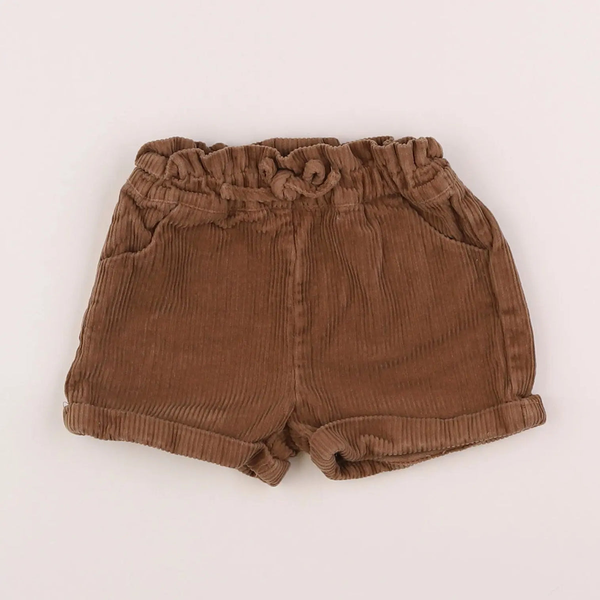 Vertbaudet - short marron - 12 mois