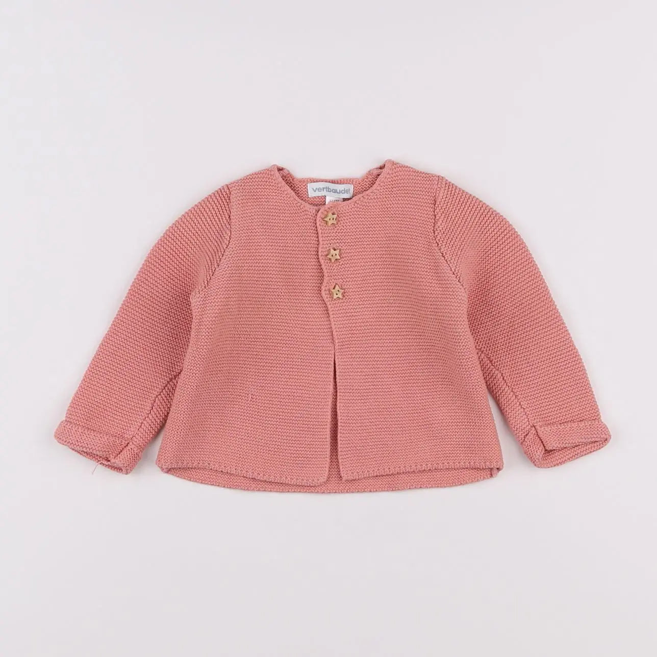 Vertbaudet - gilet rose - 6 mois