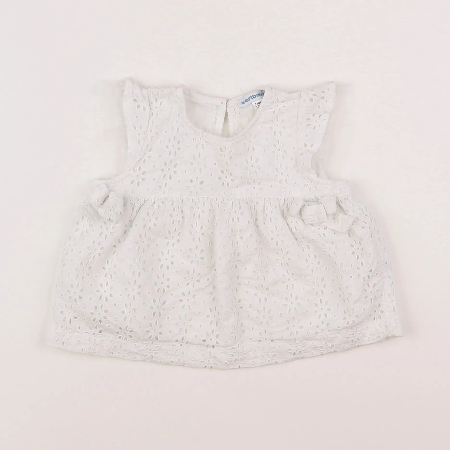 Vertbaudet - blouse blanc - 12 mois