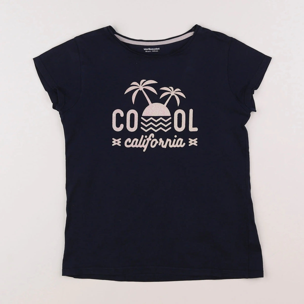 Vertbaudet - tee-shirt bleu - 10 ans