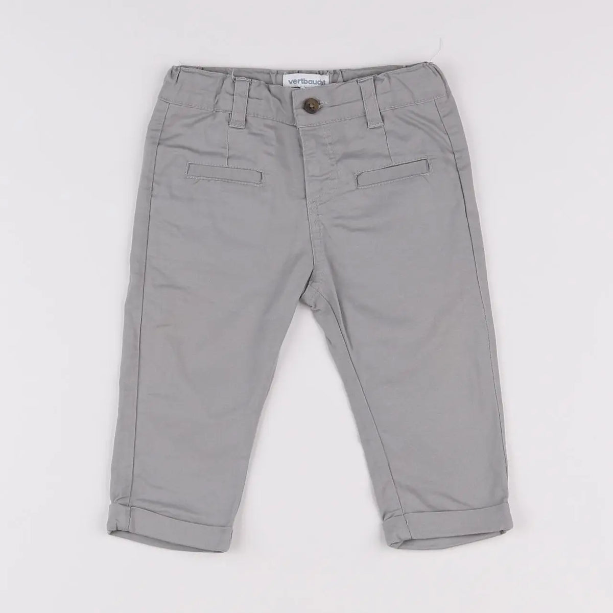 Vertbaudet - pantalon gris - 12 mois