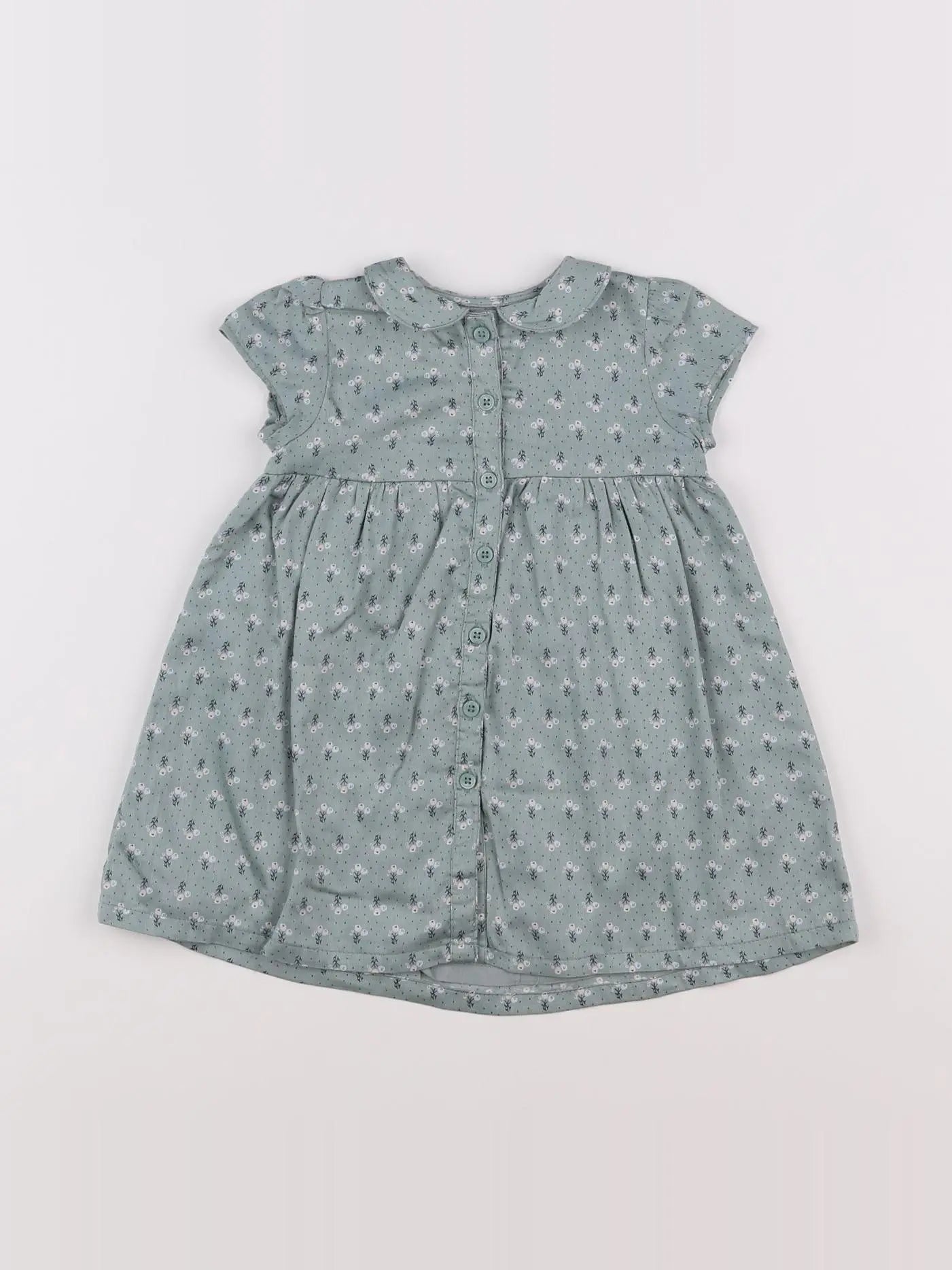 Boutchou - robe vert - 6 mois