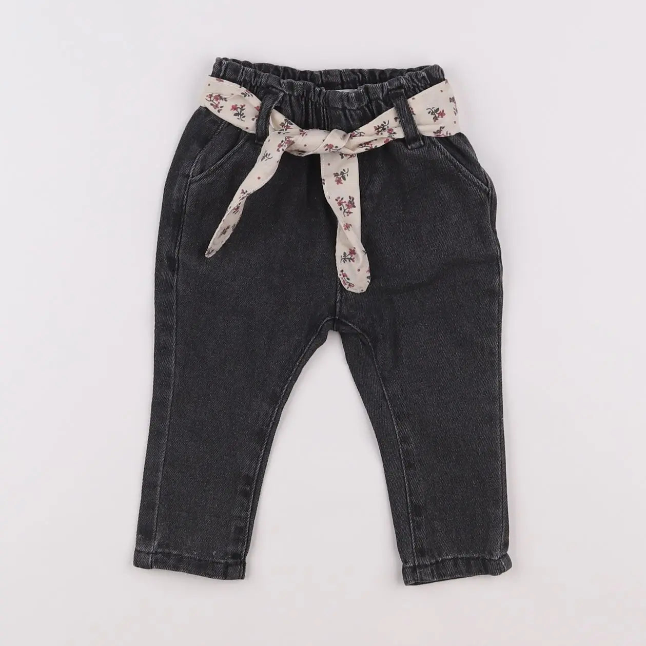 Vertbaudet - jean gris - 6 mois