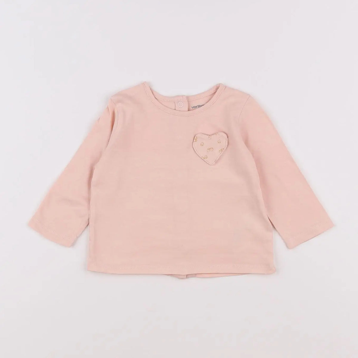 Vertbaudet - tee-shirt rose - 6 mois