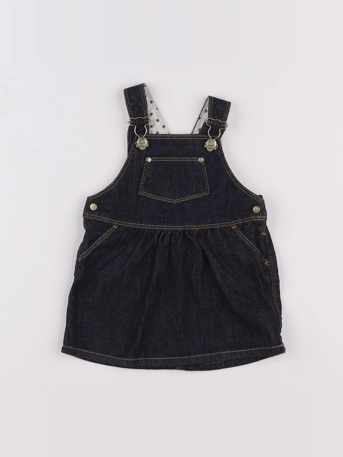 Petit Bateau - robe bleu - 6 mois