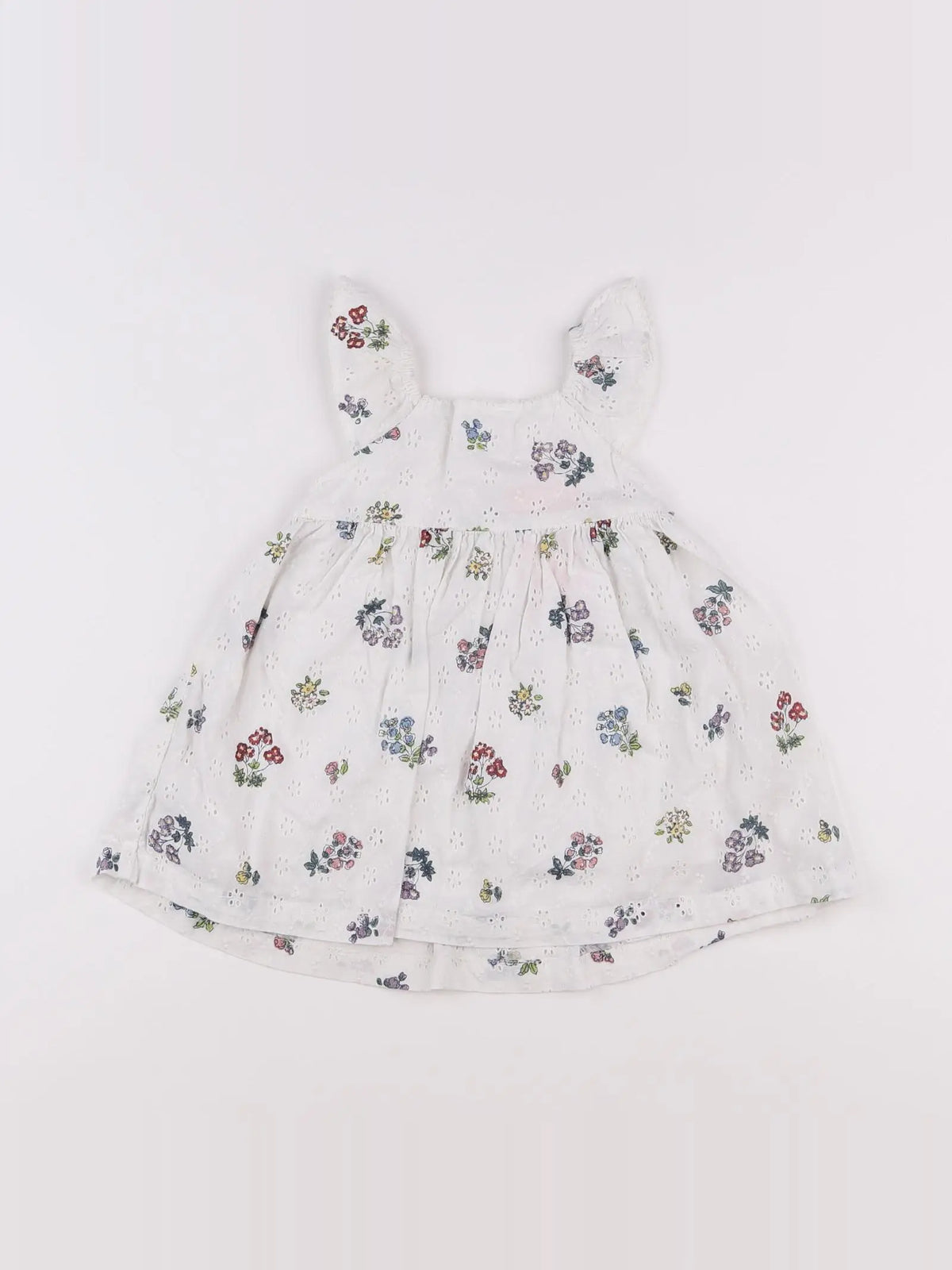 Monoprix - robe blanc - 6 mois