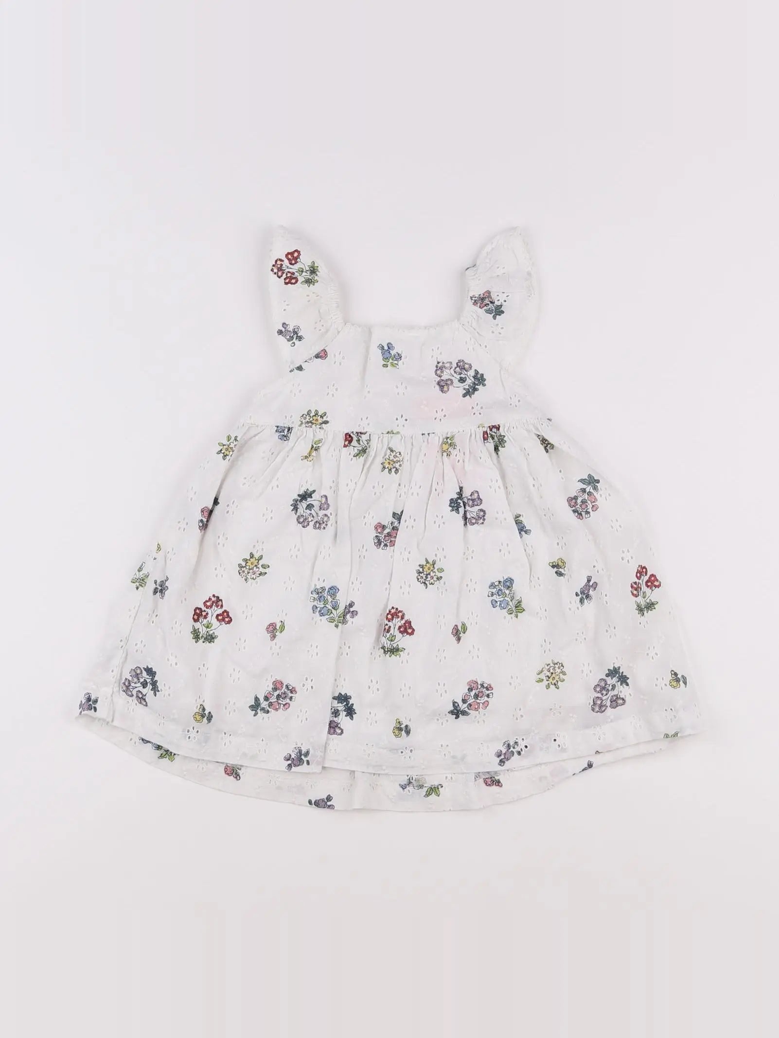Monoprix - robe blanc - 6 mois