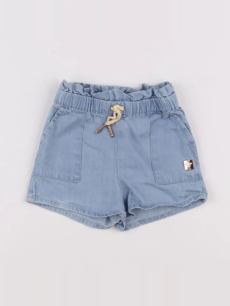 Carrément Beau - short bleu - 6 mois
