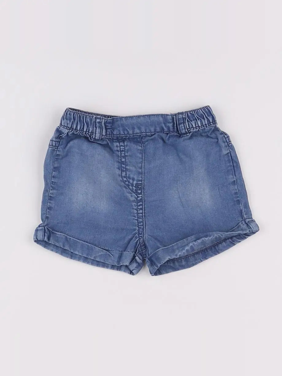 Bouchara - short bleu - 6 mois