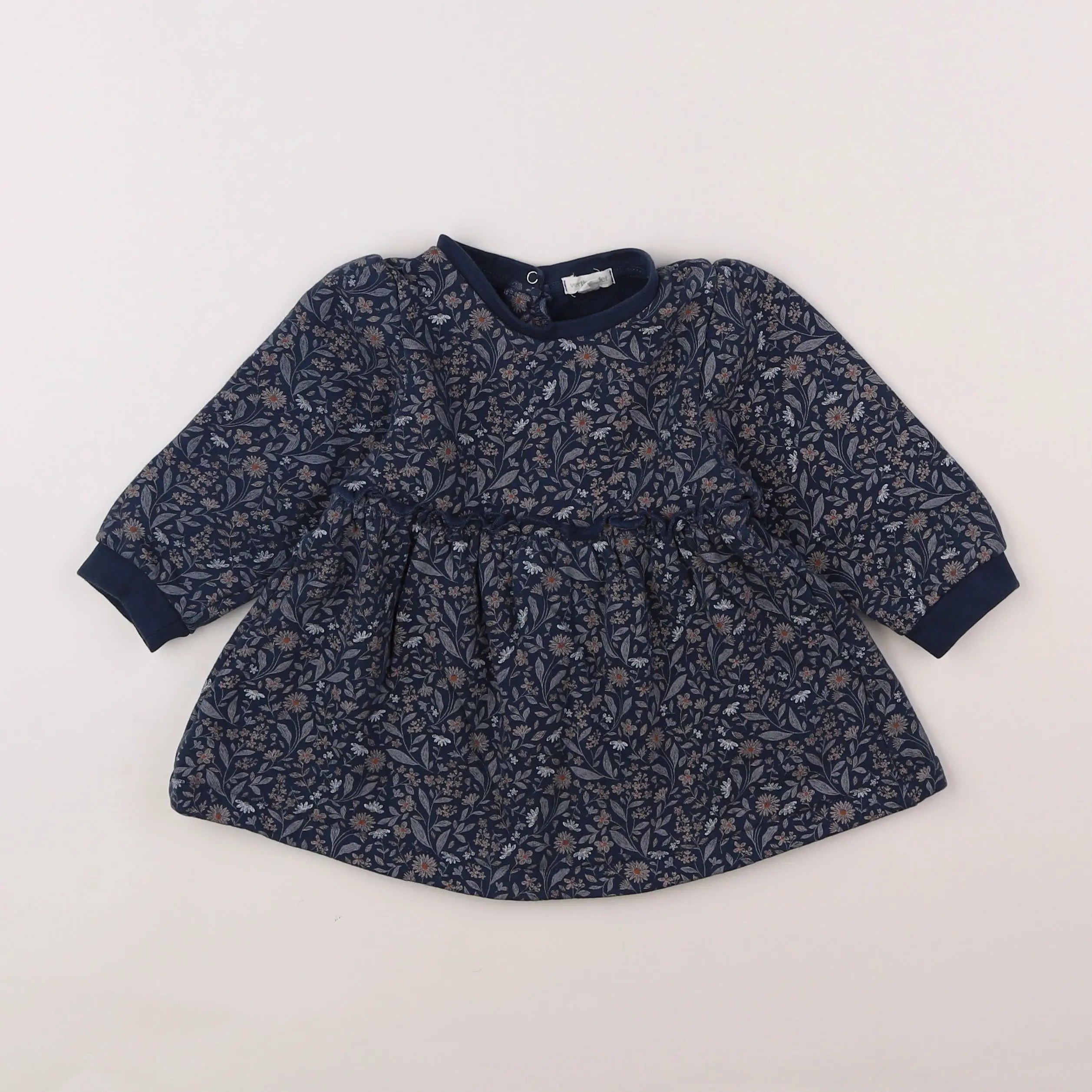 Vertbaudet - robe bleu - 18 mois