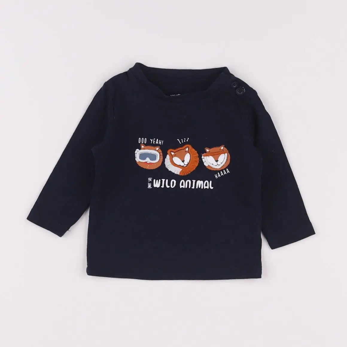 Vertbaudet - tee-shirt bleu - 3 mois