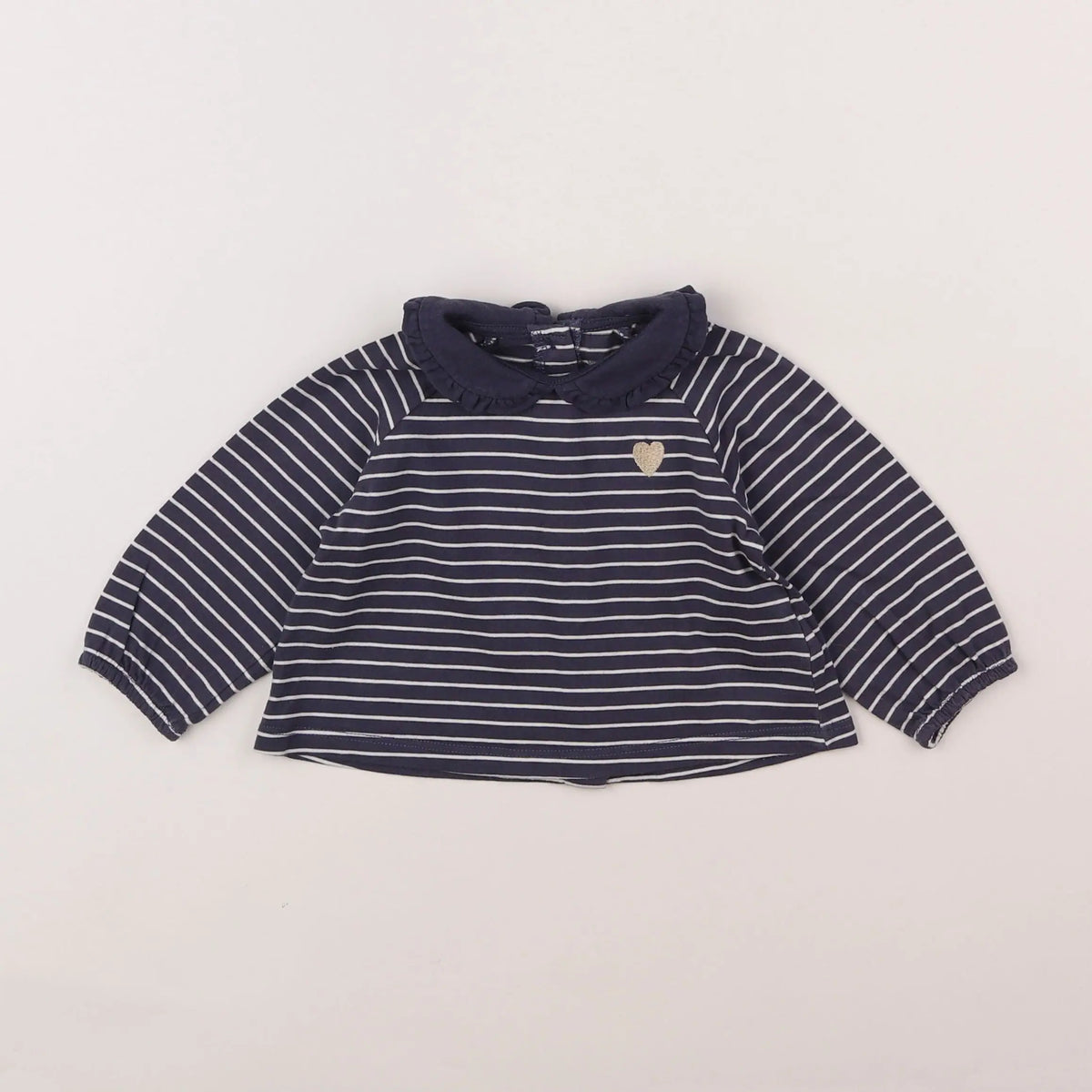 Vertbaudet - tee-shirt bleu - 6 mois