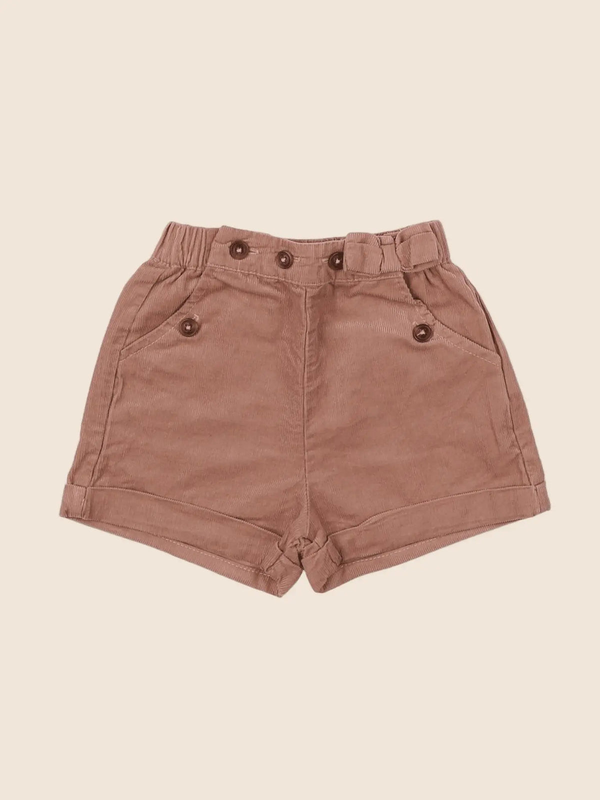 Vertbaudet - short marron - 6 mois