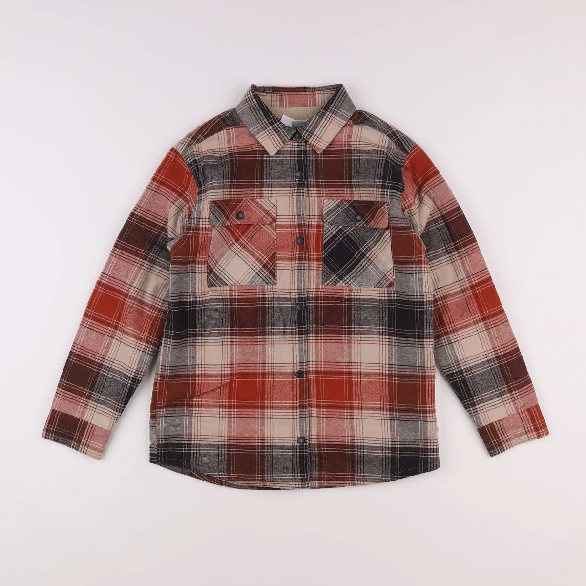 Vertbaudet - chemise rouge - 10 ans
