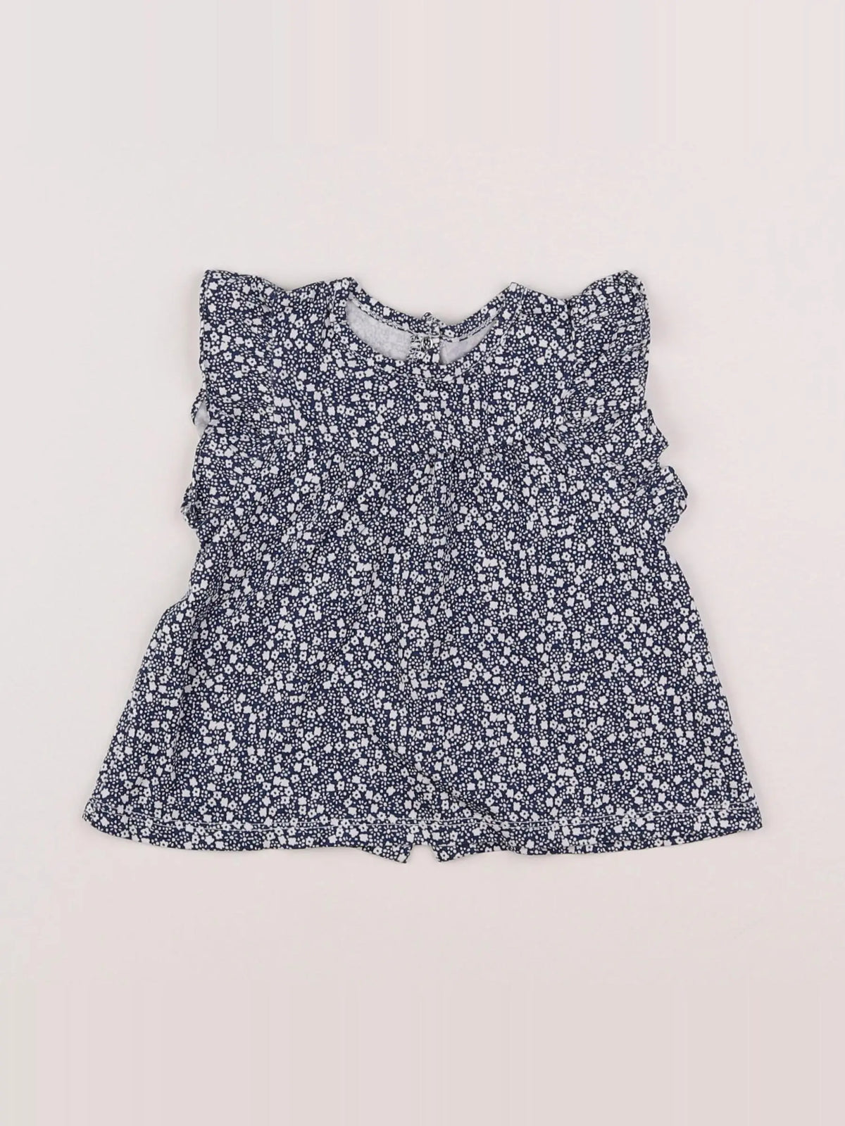 Vertbaudet - tee-shirt bleu - 12 mois