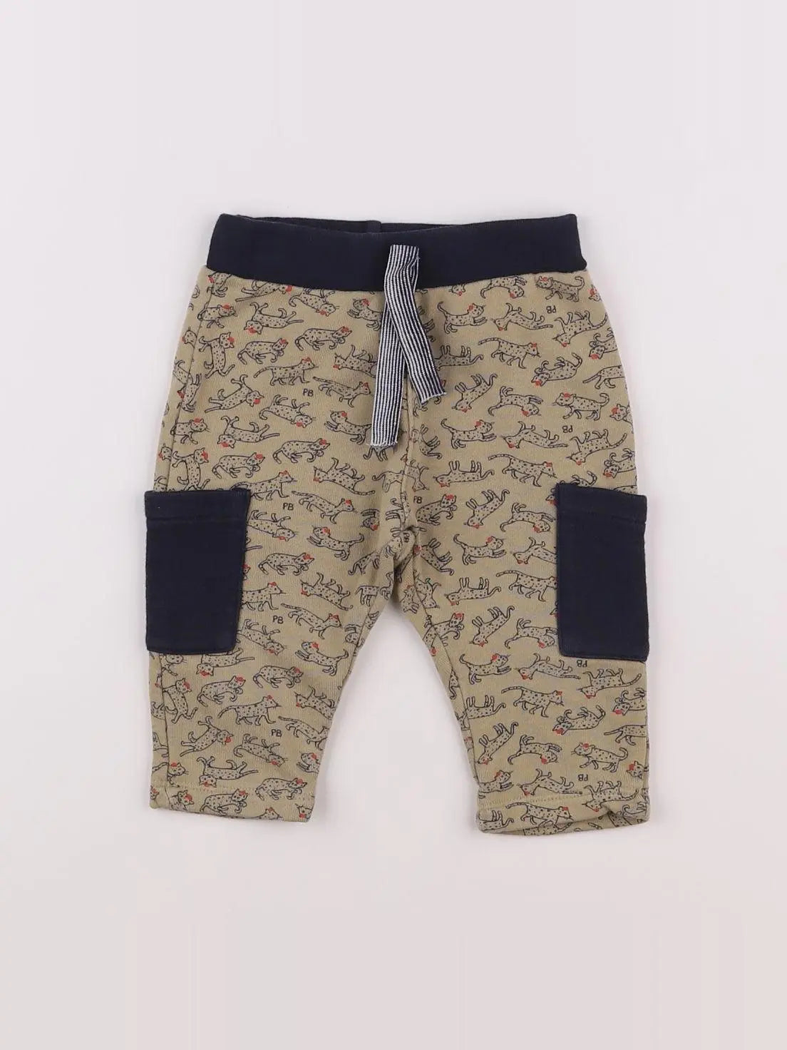 Petit Bateau - jogging beige - 6 mois