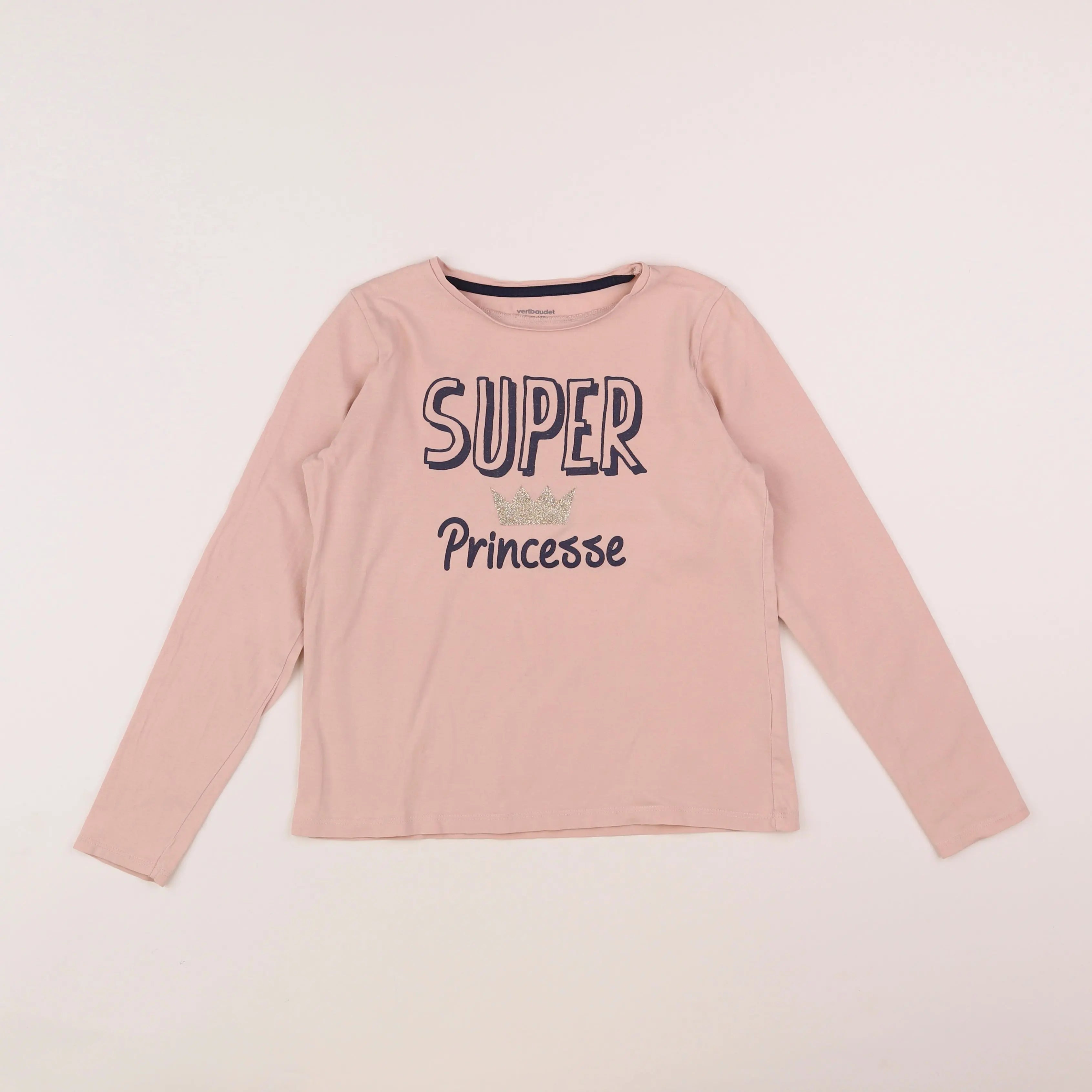 Vertbaudet - tee-shirt rose - 10 ans