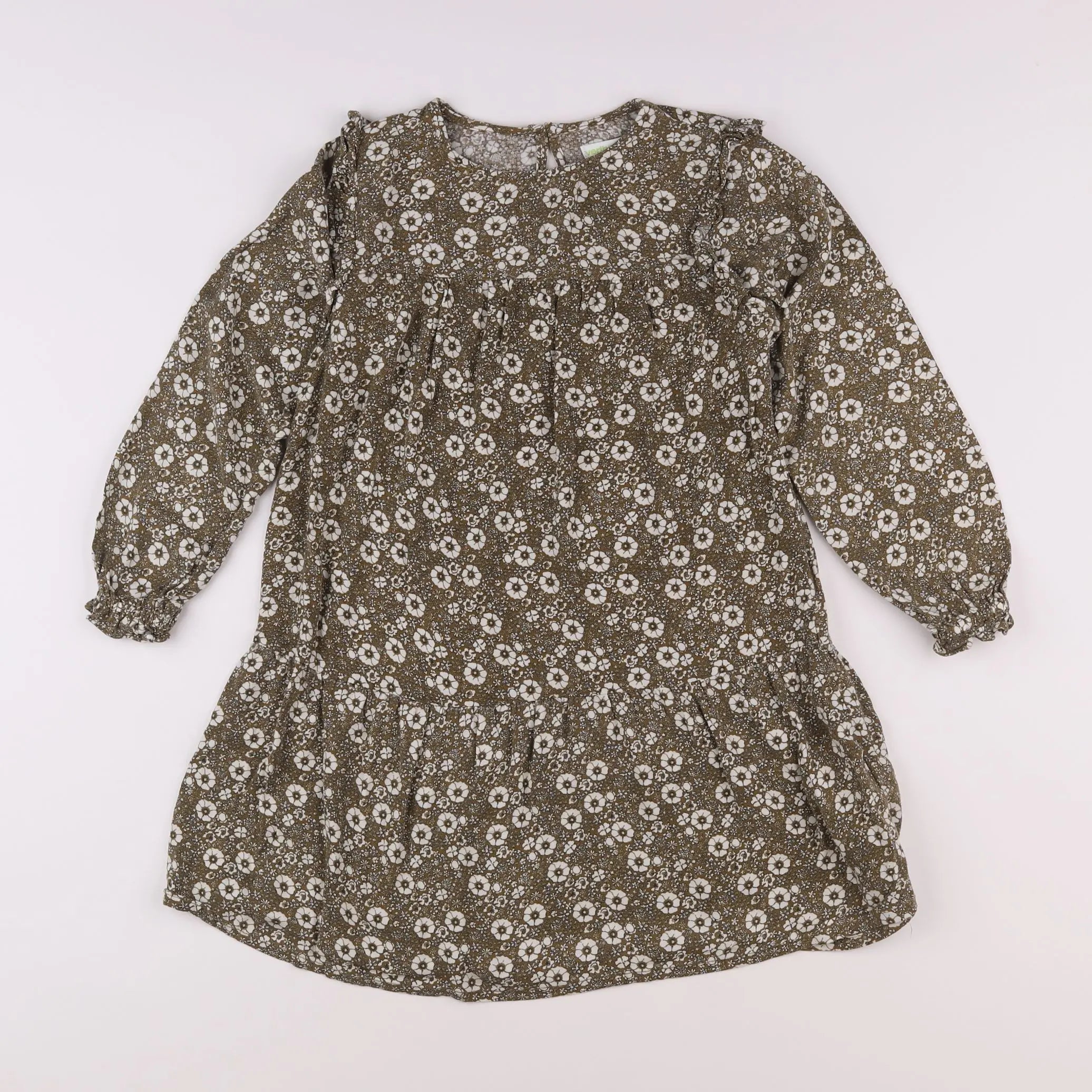 Vertbaudet - robe vert - 8 ans