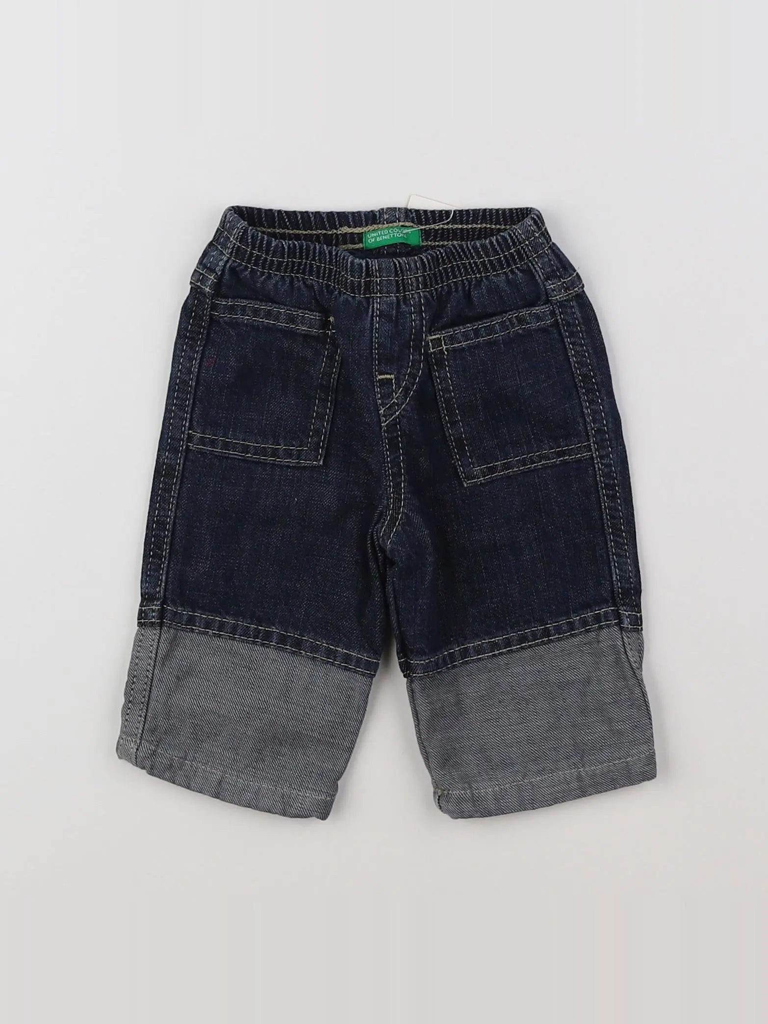 Benetton - jean doublé gris - 3 mois