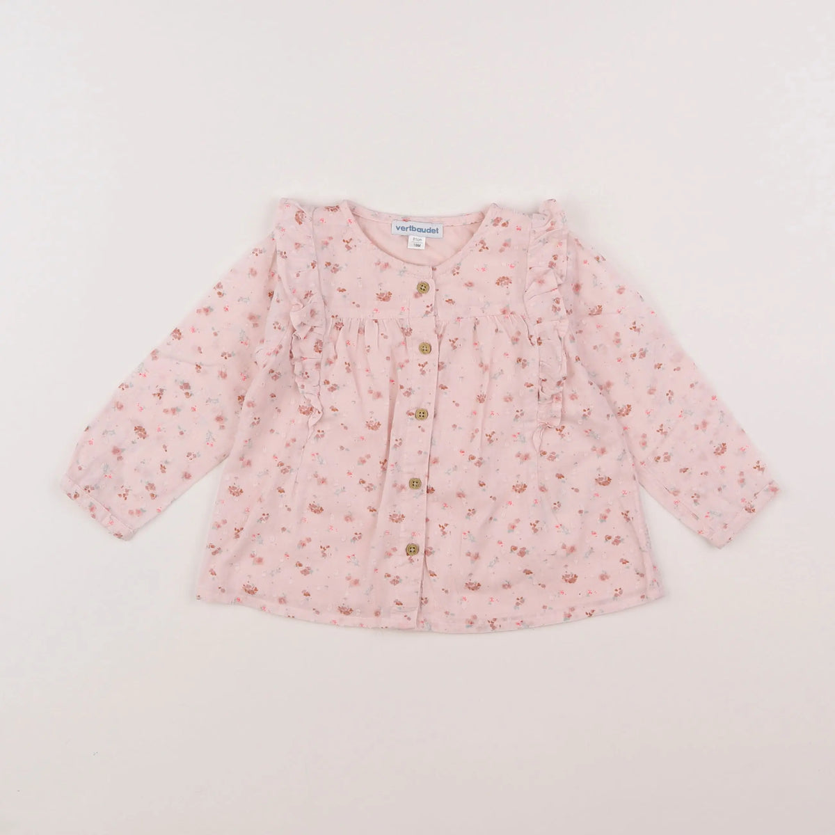 Vertbaudet - blouse rose - 18 mois