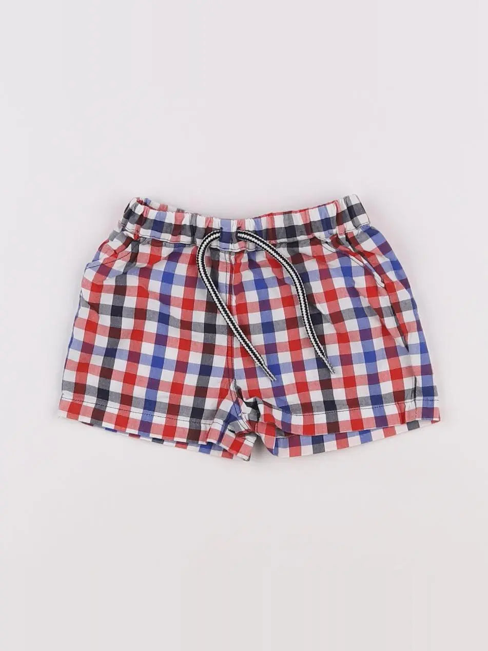 Petit Bateau - maillot de bain rouge, bleu - 3 mois