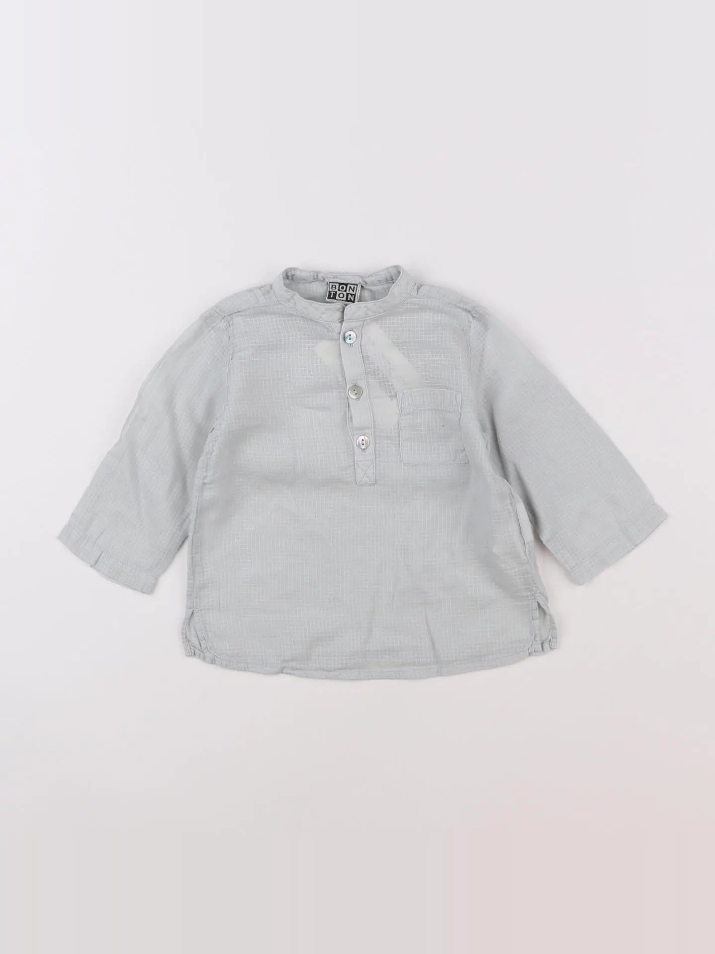 Bonton - chemise vert - 6 mois