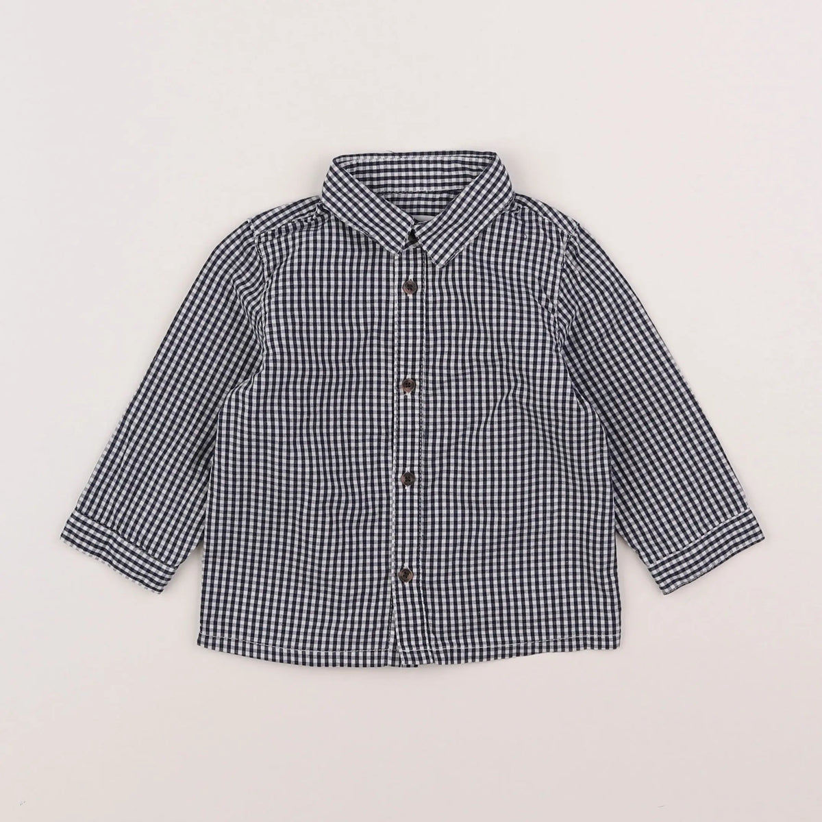 Vertbaudet - chemise bleu - 12 mois