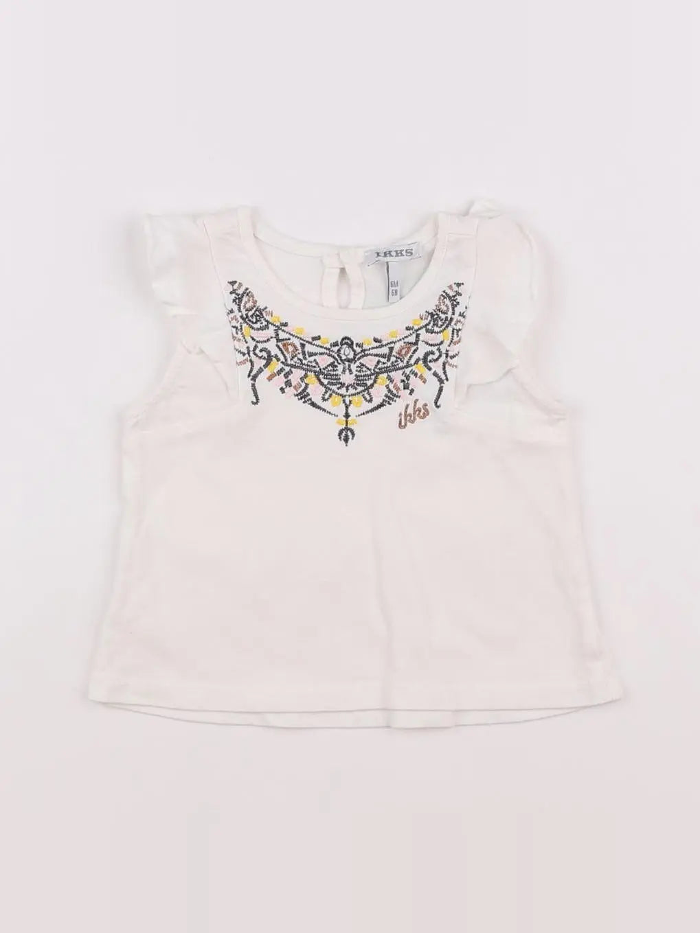 IKKS - tee-shirt blanc - 6 mois