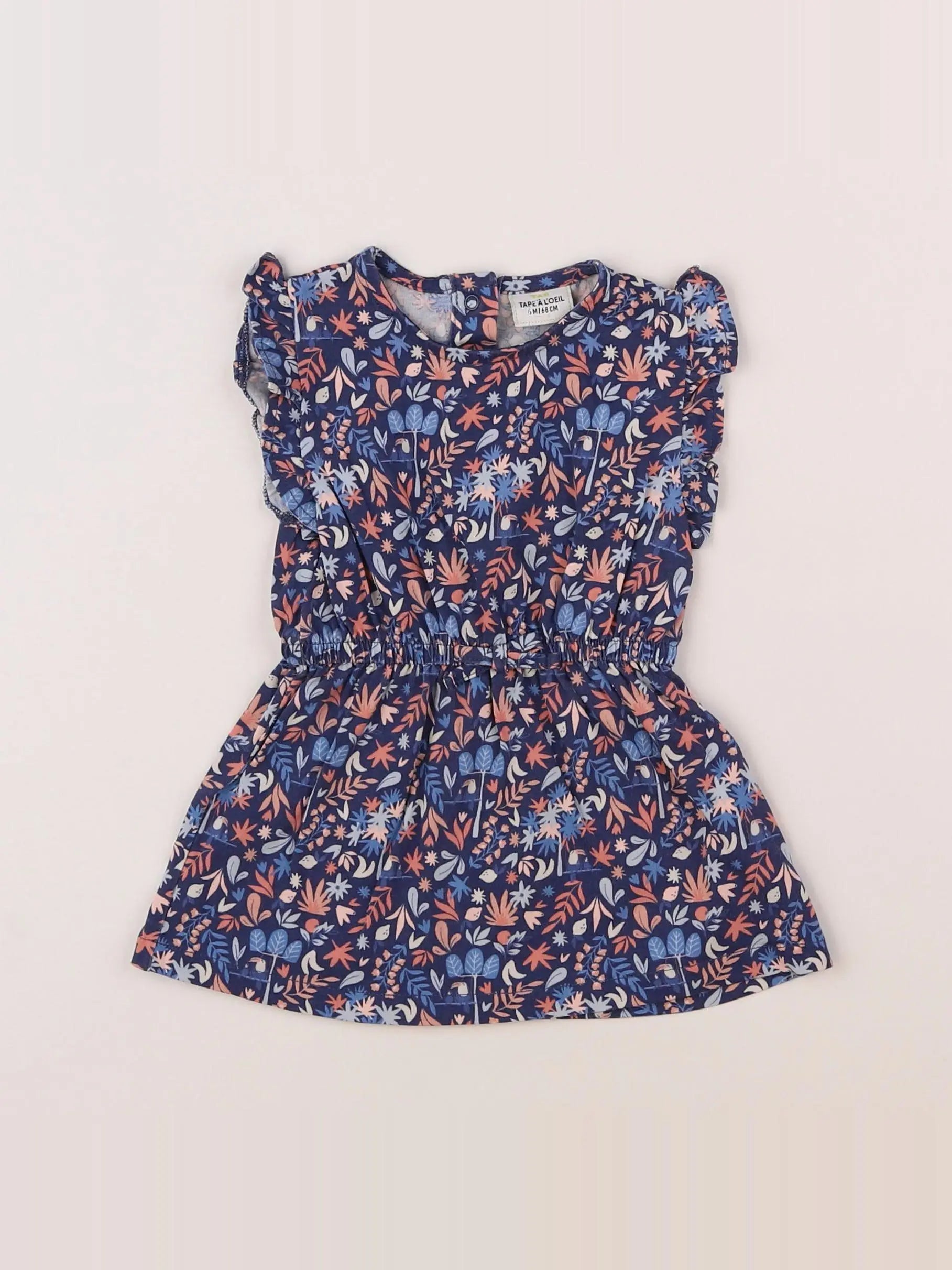 Tape à l'oeil - robe bleu - 6 mois