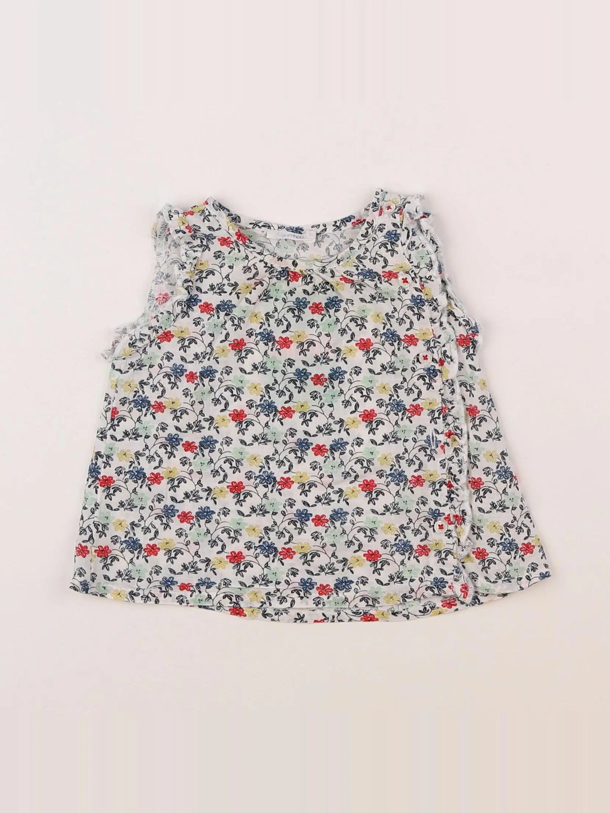 Boutchou - blouse multicolore - 6 mois