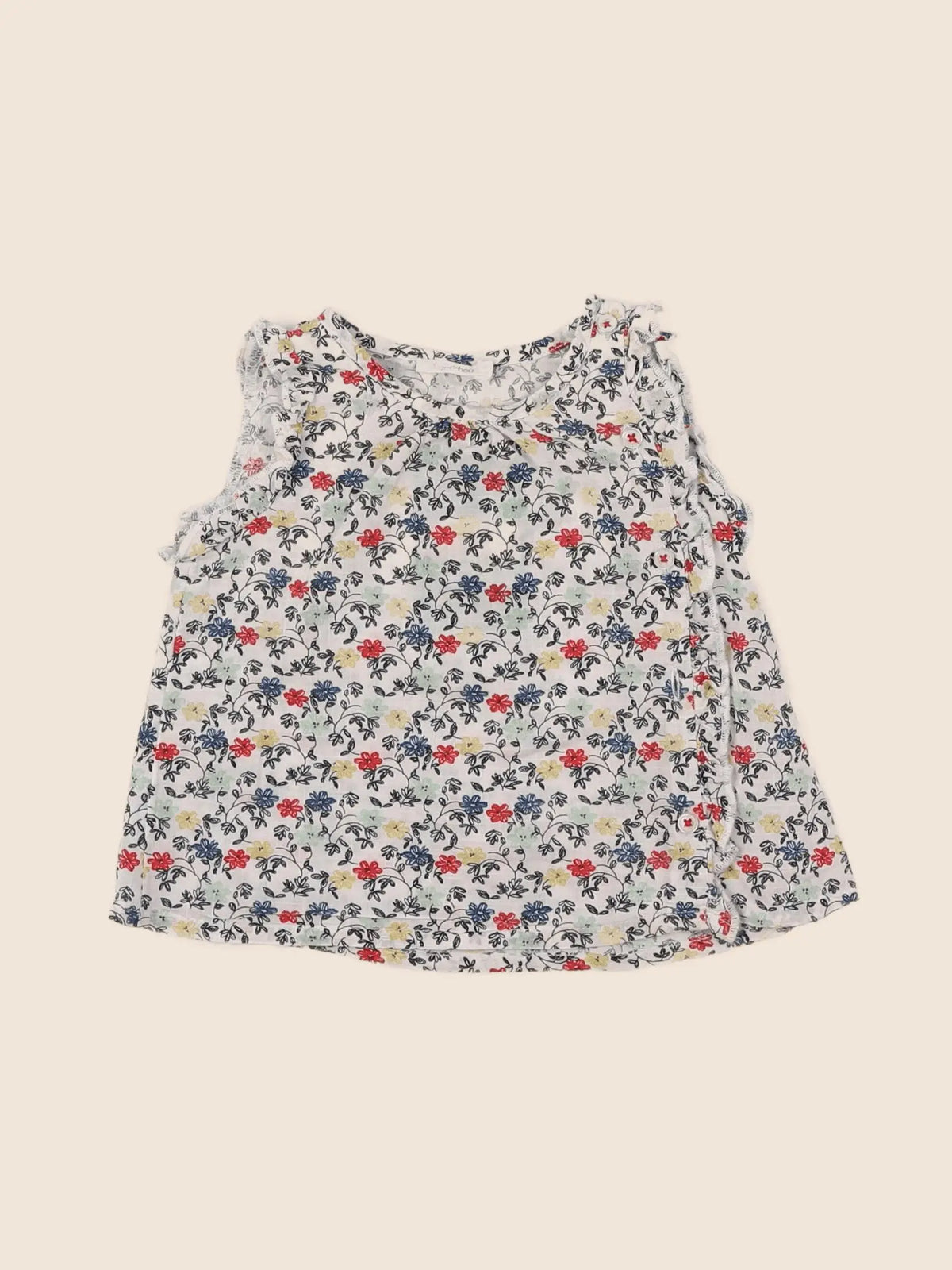 Boutchou - blouse multicolore - 6 mois