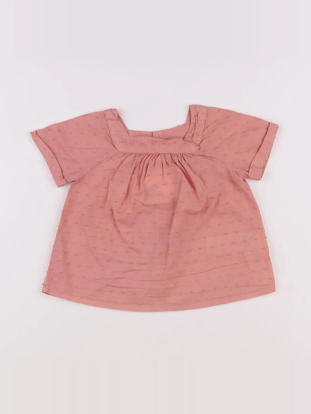 Bonton - blouse rose - 12 mois