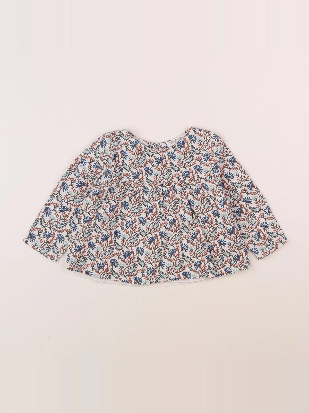 Eden & Victor - blouse multicolore - 12 mois