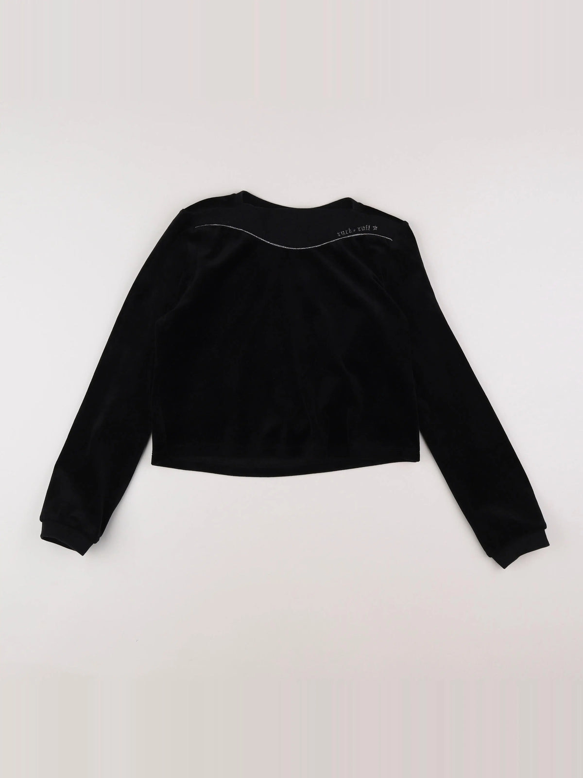 IKKS - sweat velours noir - 12 ans