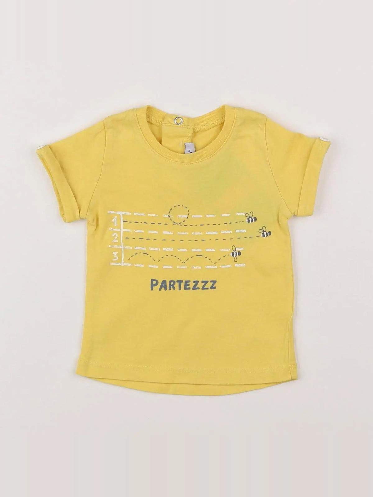 Absorba - tee-shirt jaune - 3 mois
