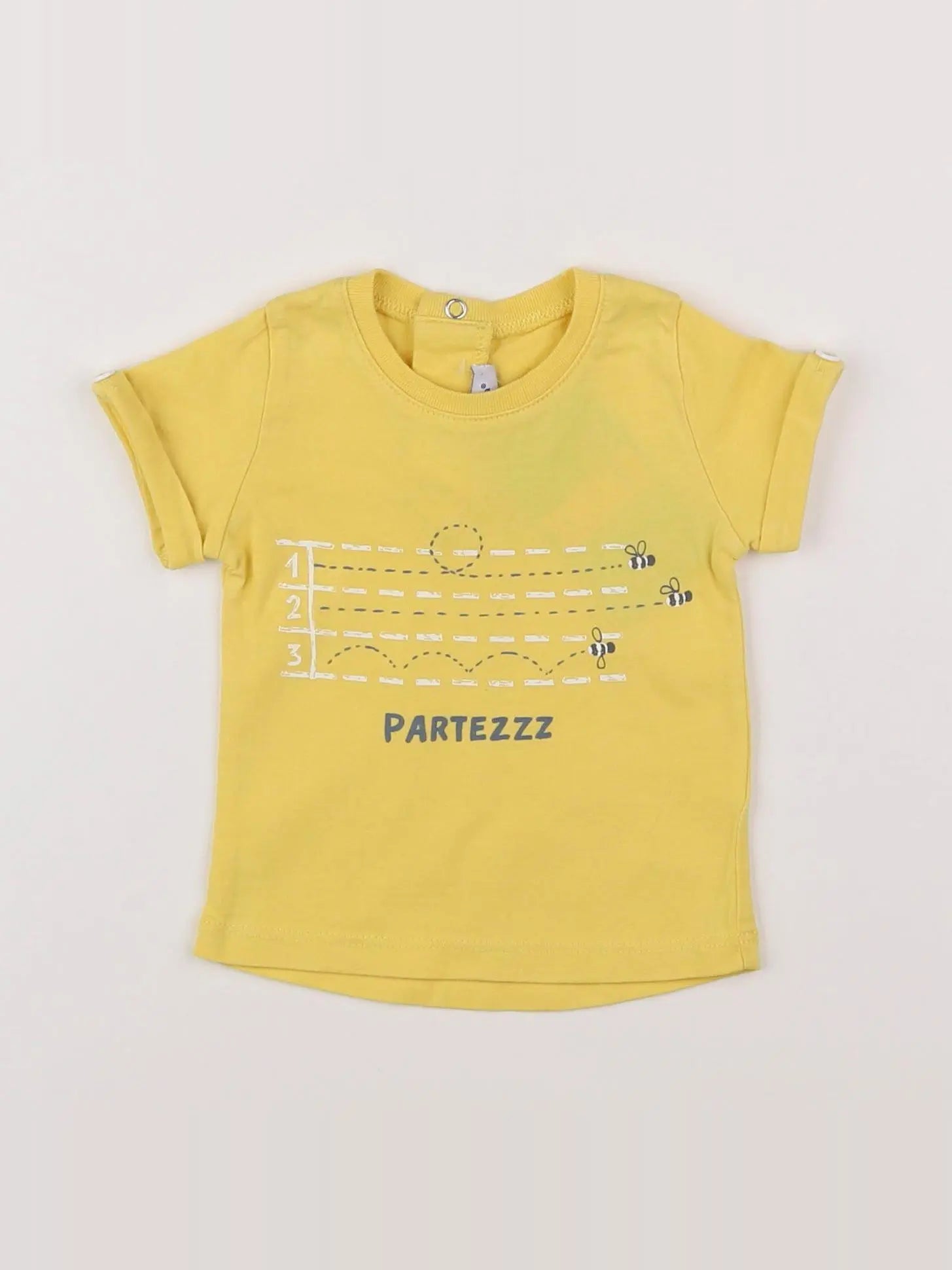 Absorba - tee-shirt jaune - 3 mois