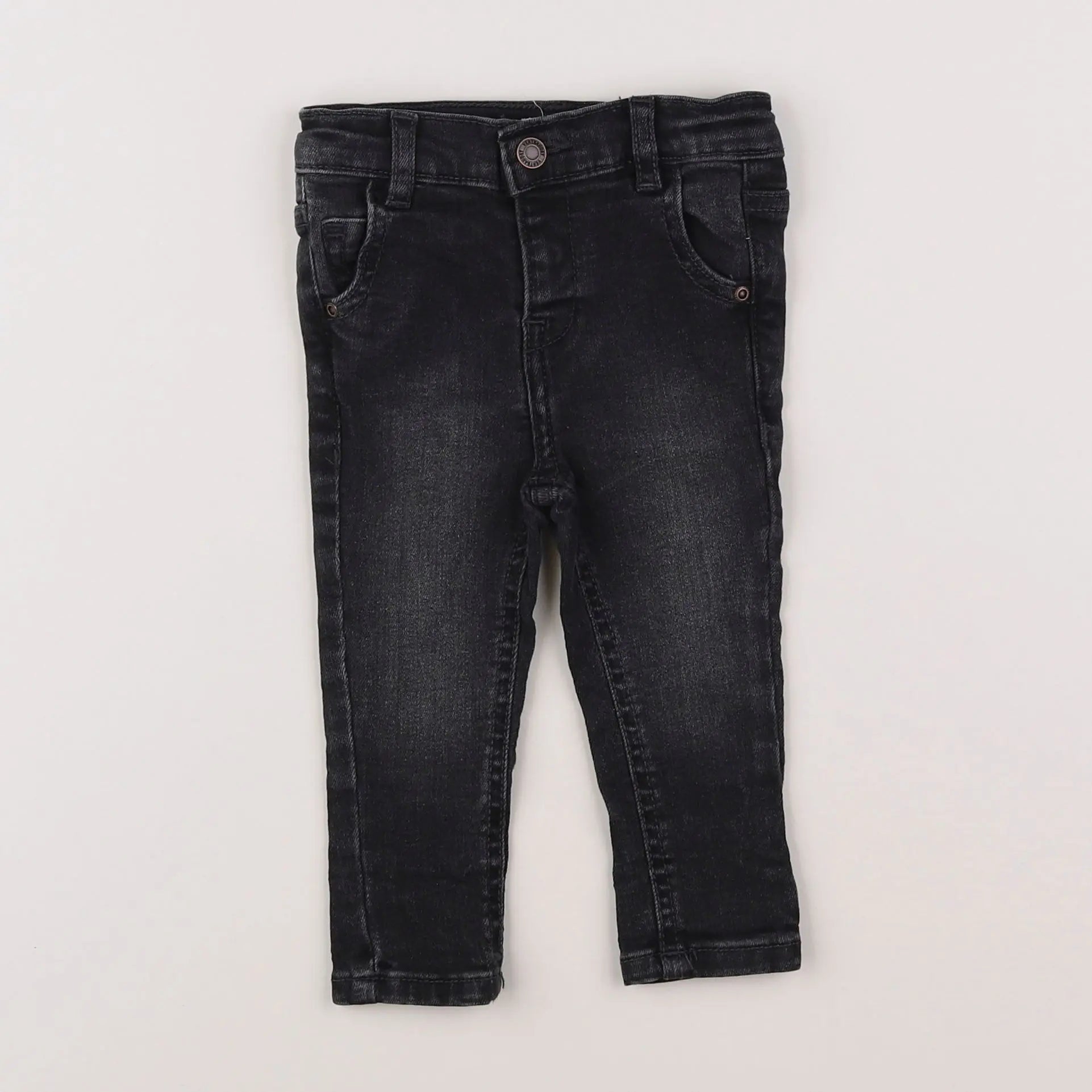 Vertbaudet - jean gris - 6 mois