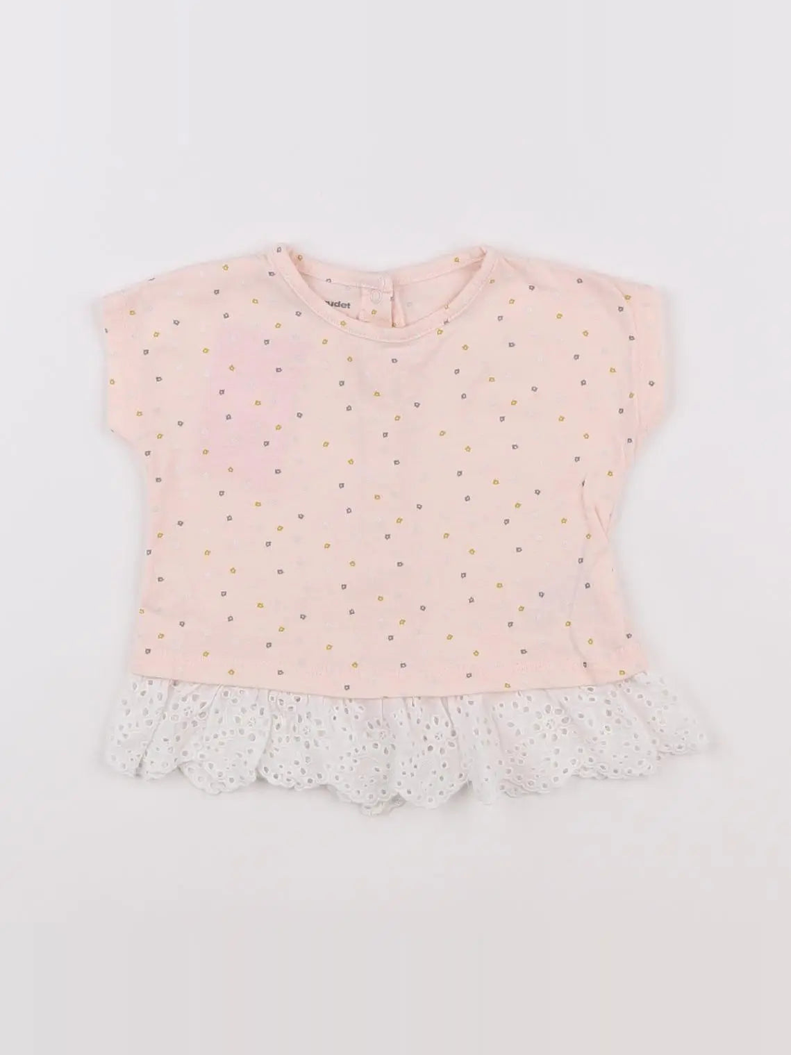 Vertbaudet - tee-shirt rose - 9 mois