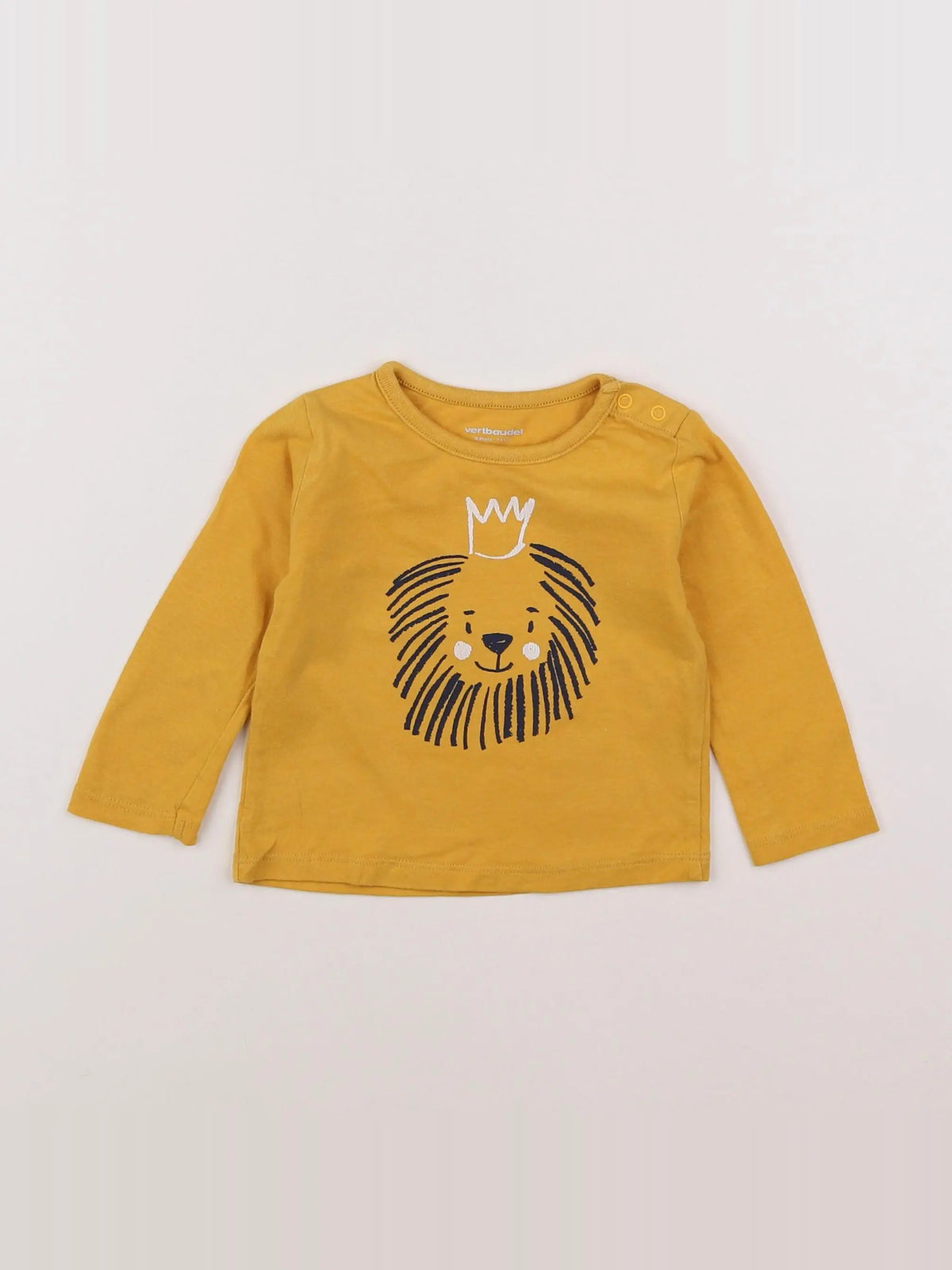 Vertbaudet - tee-shirt jaune - 9 mois