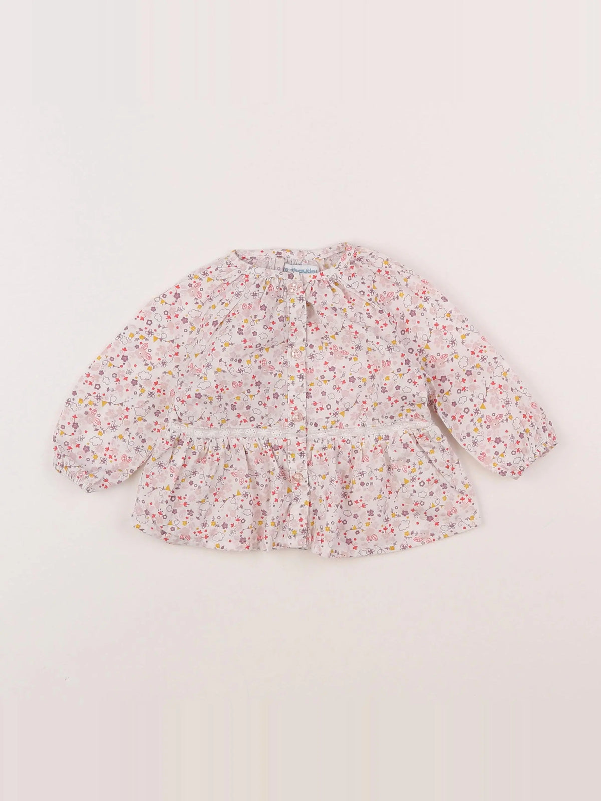 Vertbaudet - blouse multicolore - 6 mois