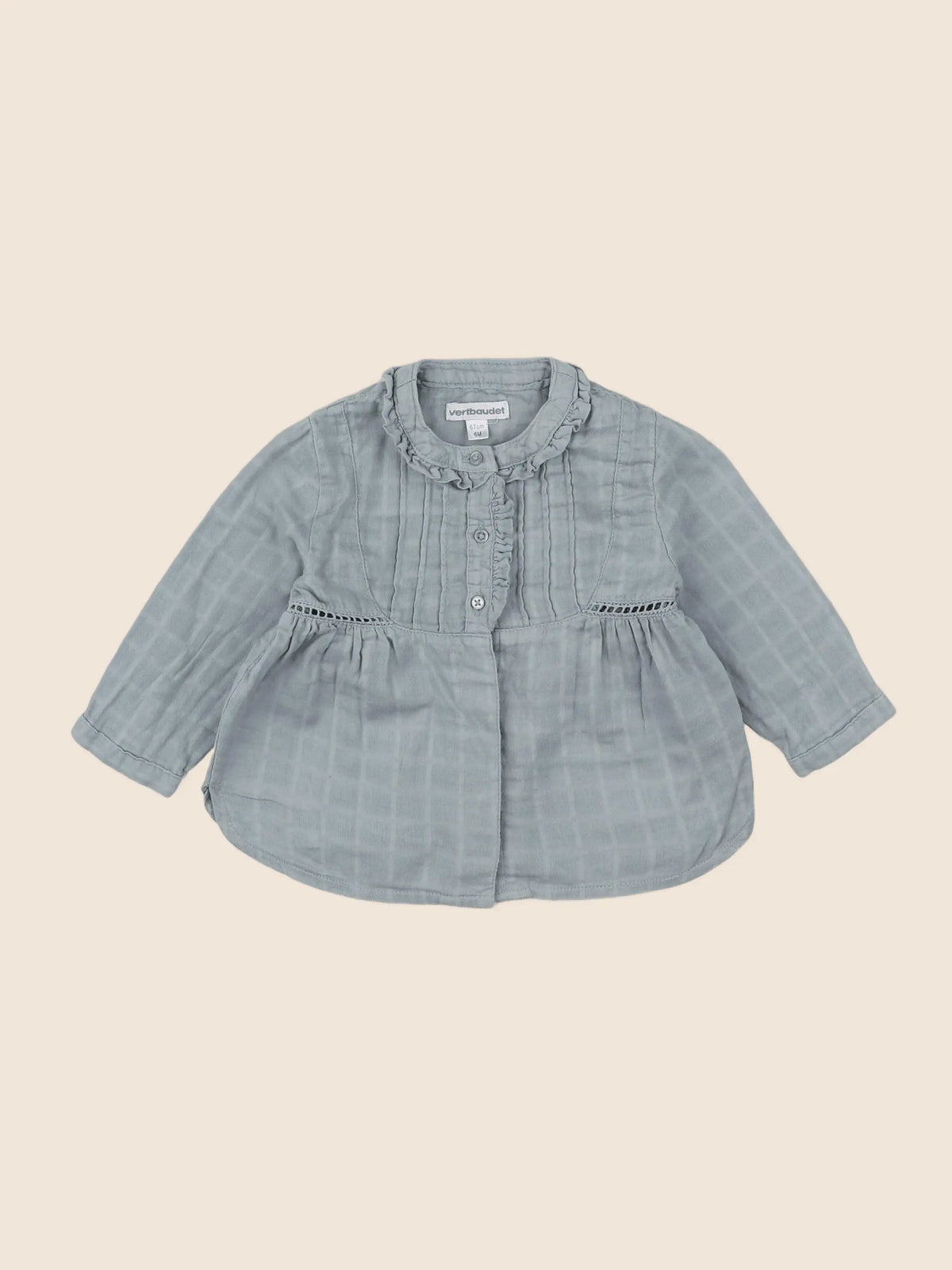 Vertbaudet - robe vert - 6 mois
