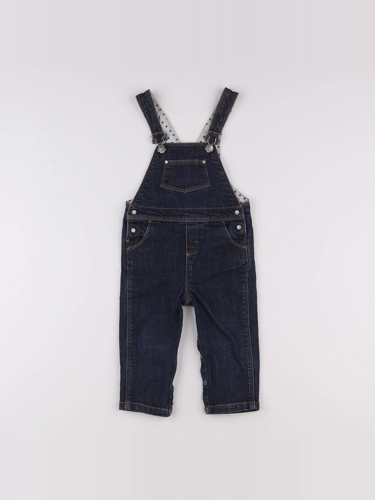 Petit Bateau - salopette bleu - 12 mois