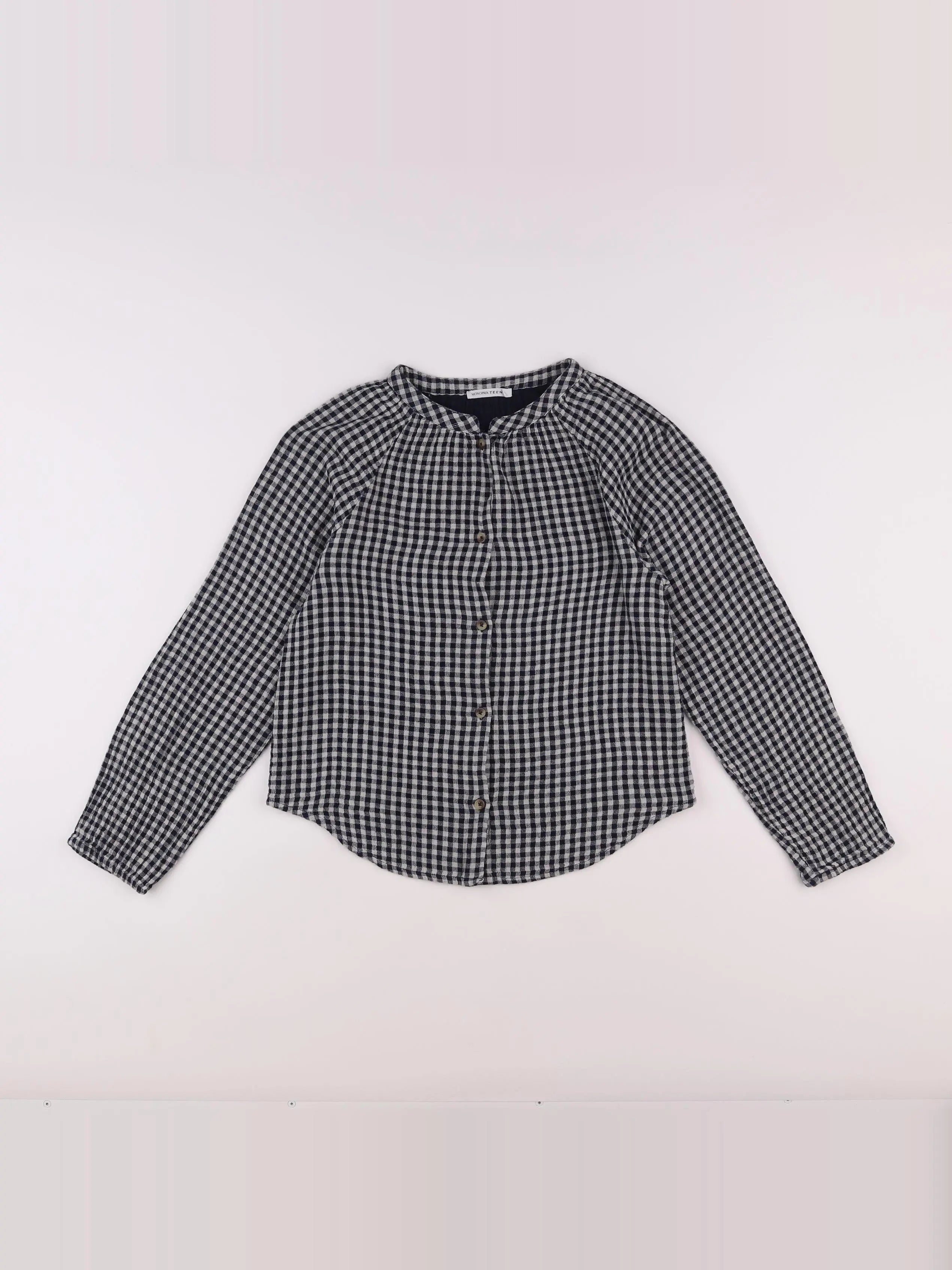 Monoprix - blouse blanc, bleu - 12 ans