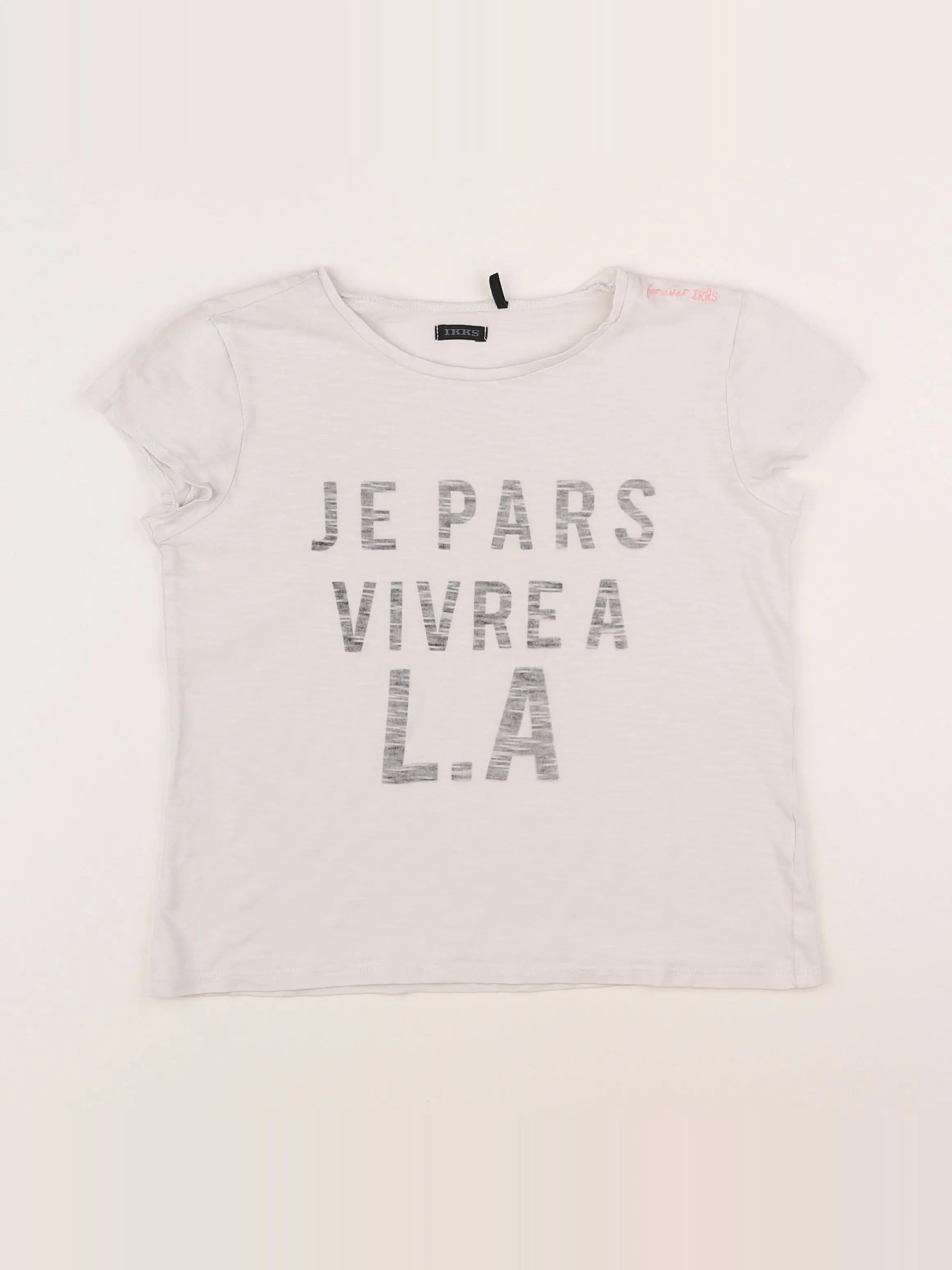 IKKS - tee-shirt blanc - 10 ans