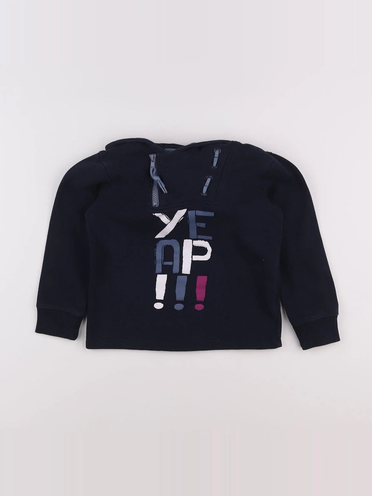 Vertbaudet - sweat bleu - 6 ans