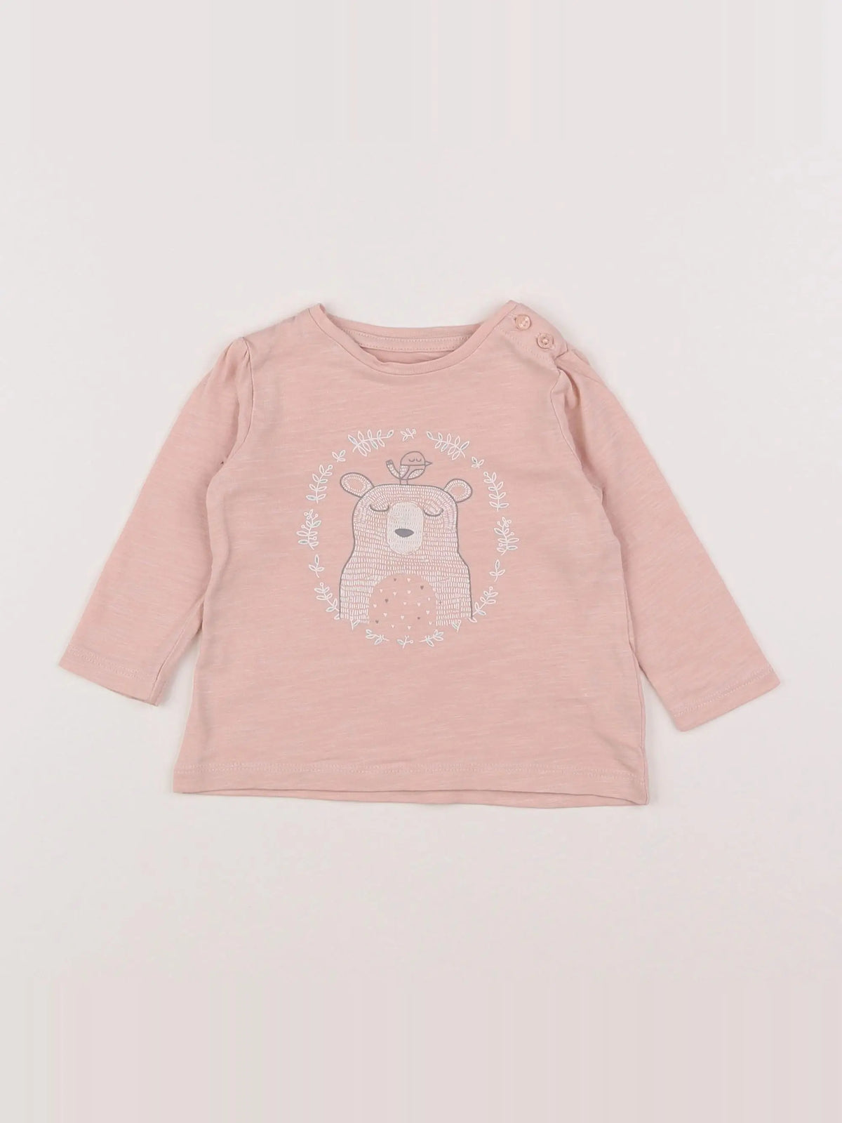 Vertbaudet - tee-shirt rose - 6 mois