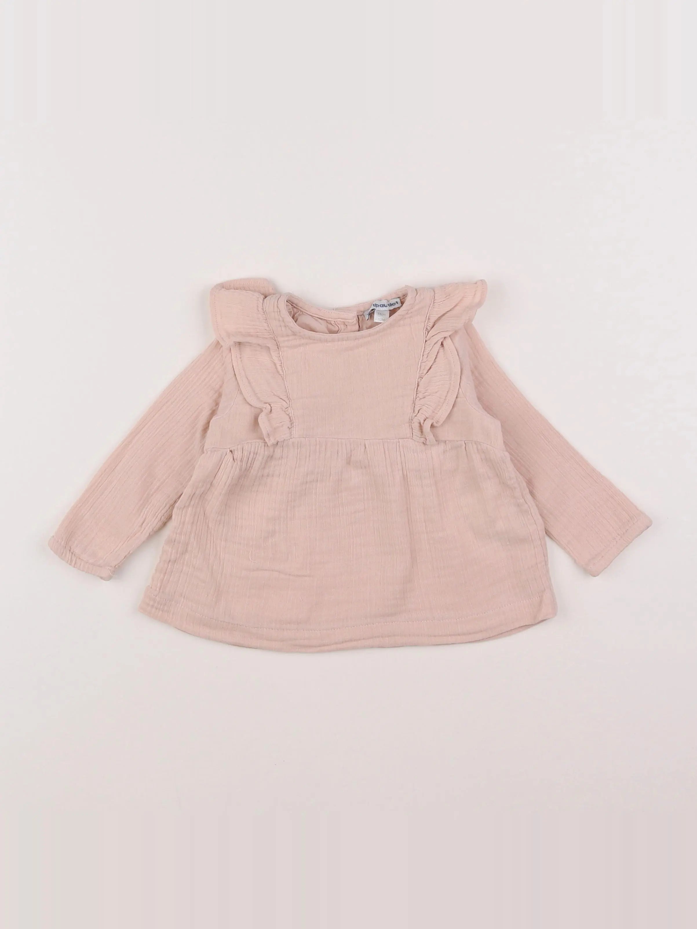Vertbaudet - blouse rose - 12 mois