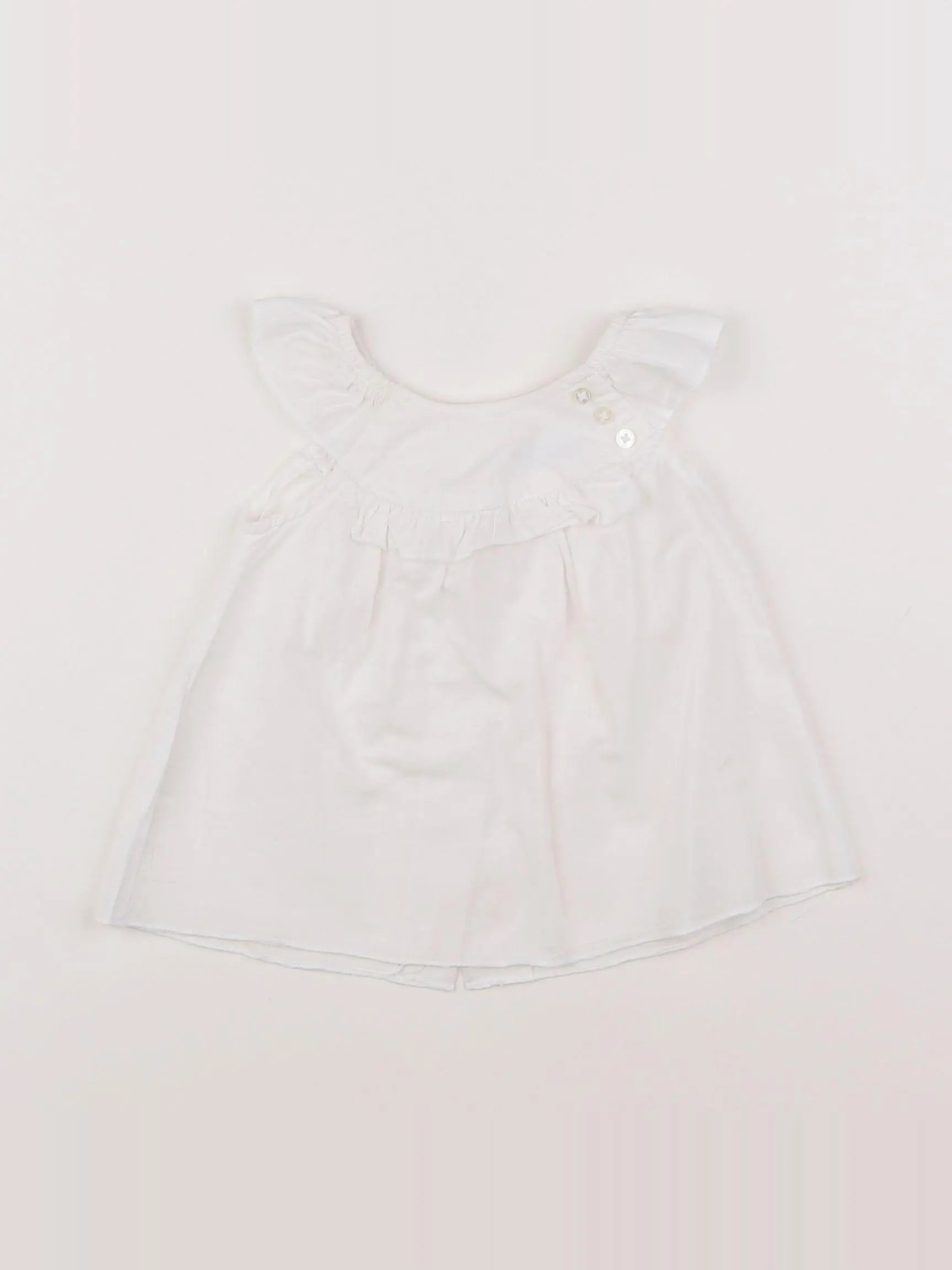 Vertbaudet - robe blanc - 3 mois
